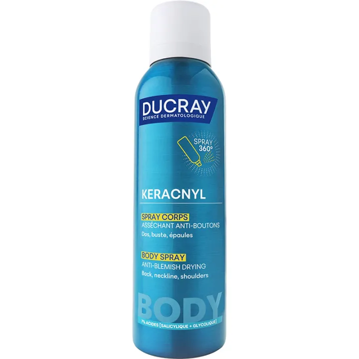 Keracnyl Spray corporal secante antiacné Ducray 150 ml