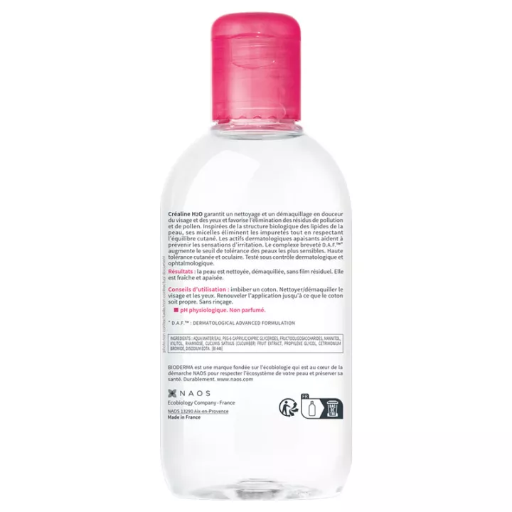 Bioderma Créaline H2O Solución micelar sin perfume