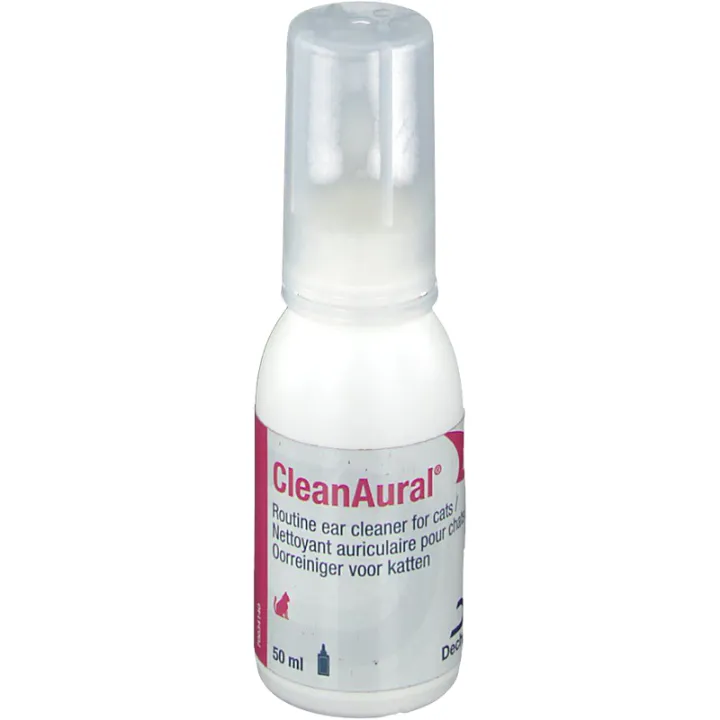 CleanAural Limpador de Orelhas de Gato 50ml
