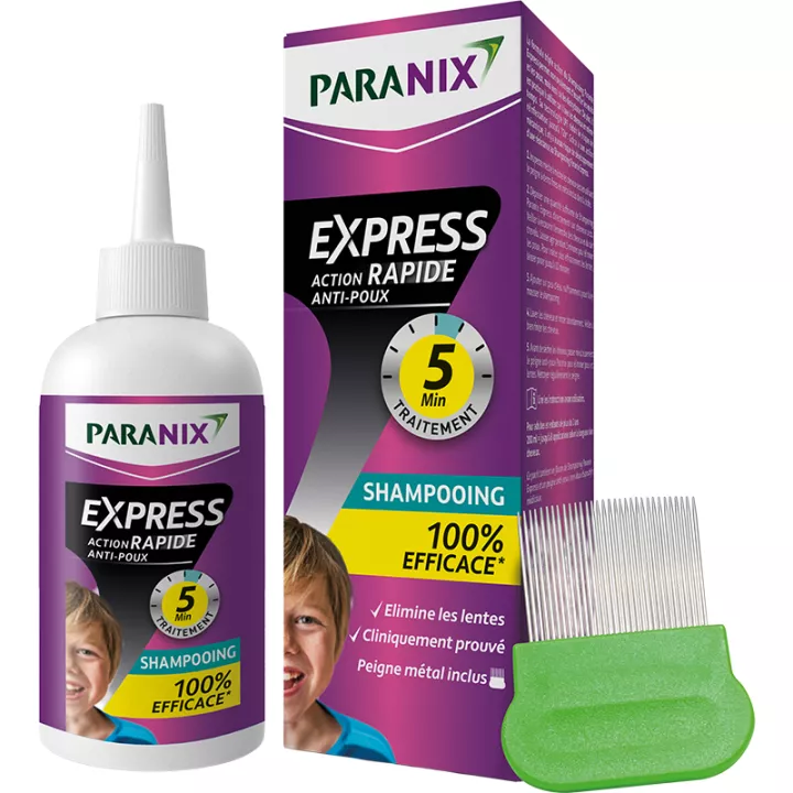 Paranix Express 5min Champô Anti-piolhos + Pente