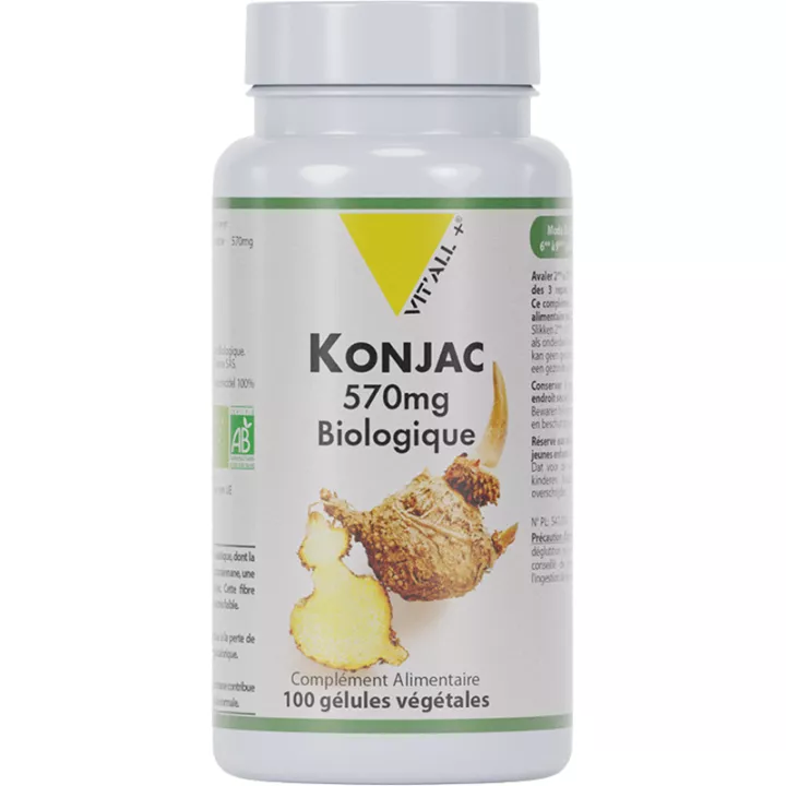 Vitall+ Konjac Ecológico 570mg 100 Cápsulas Vegetales