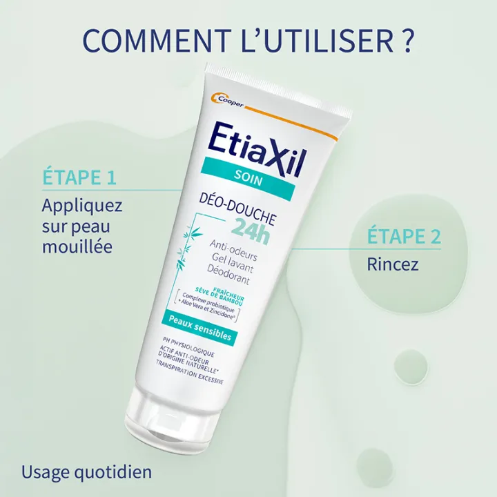 Etiaxil Desodorizante e Gel de Banho 24h para Peles Sensíveis 200 ml