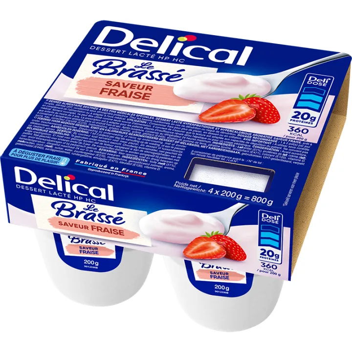 Delical Dessert Lacté HP HC Le Brassé 4x200g