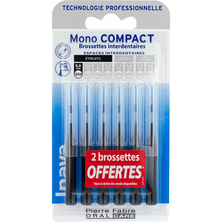 Inava Mono Compact Interdental Brushes 0.6 mm