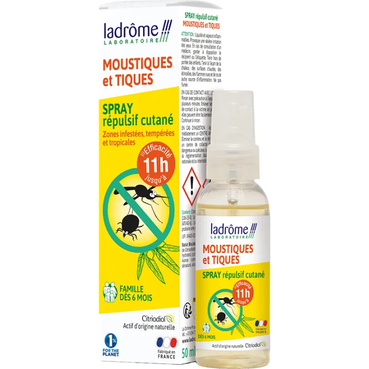 Ladrôme Mücken und Zecken Repellent Spray