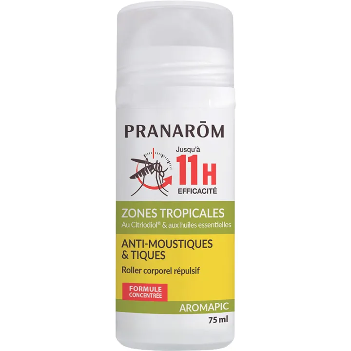 Aromapic Anti-muggen & Teken Roller Tropische Zones Pranarom 75ml