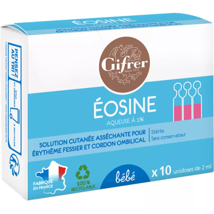 Eosine Aqueuse 2% 10 unidoses GIFRER 2 ml*