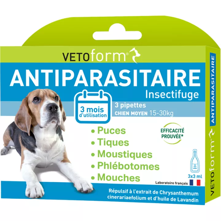 Vetoform Repelente de Insectos para Perros pipetas