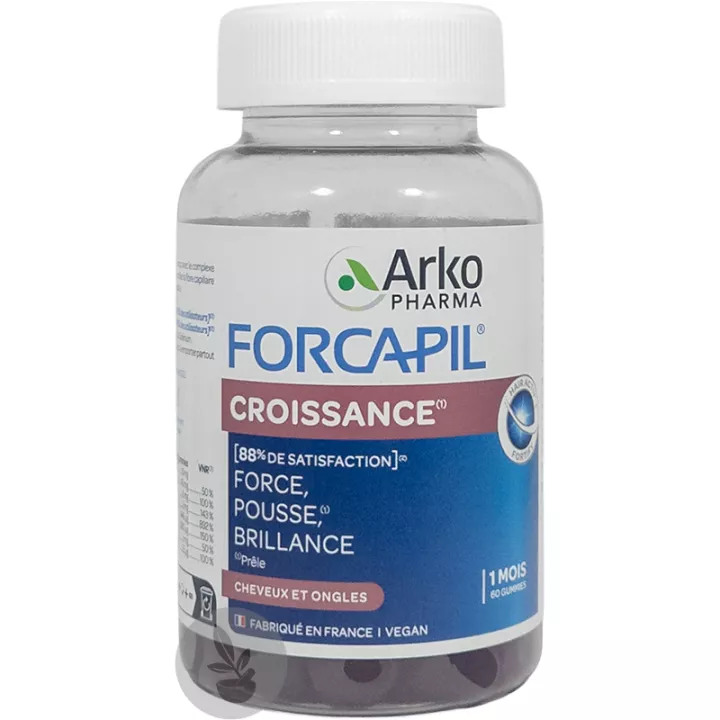 Arkopharma Forcapil Croissance Cheveux et Ongles 60 gummies