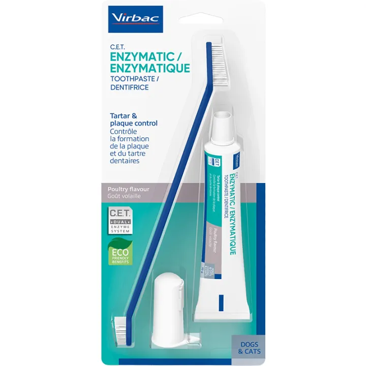 Virbac Kit de cepillado dental para perros y gatos