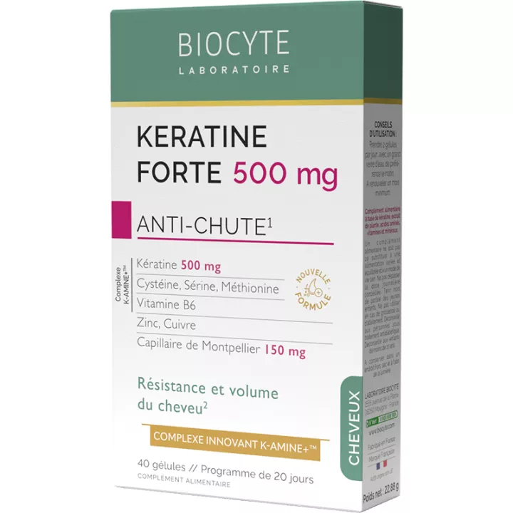 Biocyte Keratine Forte 500mg Anti-hair loss 40 capsules