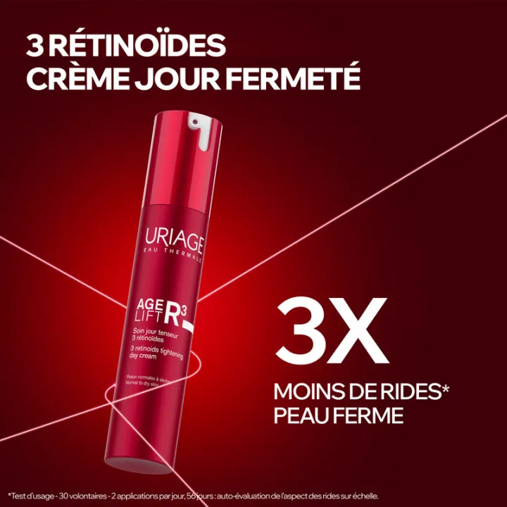 Uriage Age Lift R3 Tratamiento de día reafirmante con 3 retinoides, 40 ml