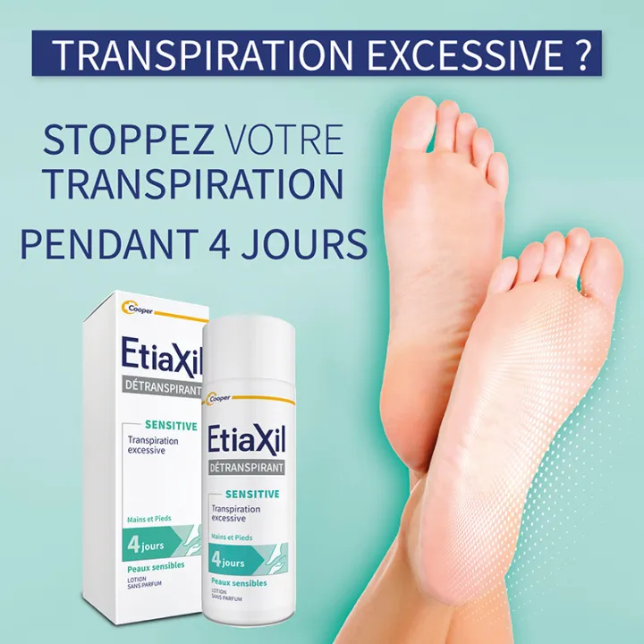 Etiaxil Pieds de-transpiring lotion Sensitive Skin 100ml