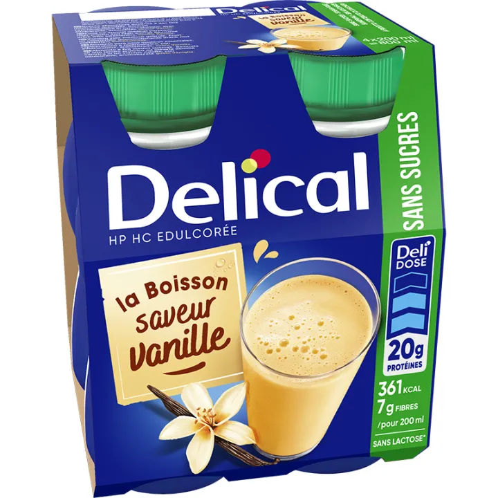 Delical Drank HP HC Suikervrij 4x200ml