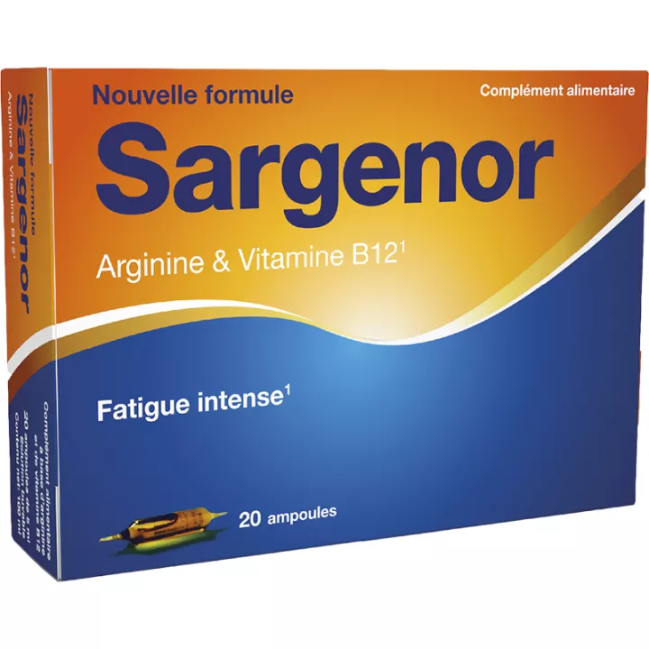 Sargenor Arginine & Vitamine B12 Fatigue Intense 20 ampoules 