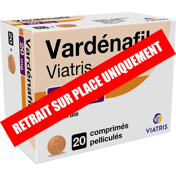 Vardenafil 20 mg Viatris Traitement Érectile comprimés