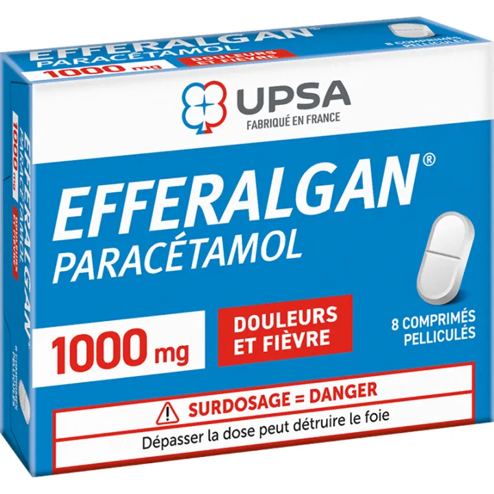 EfferalganMed Paracetamol 1000 mg, 8 Filmtabletten