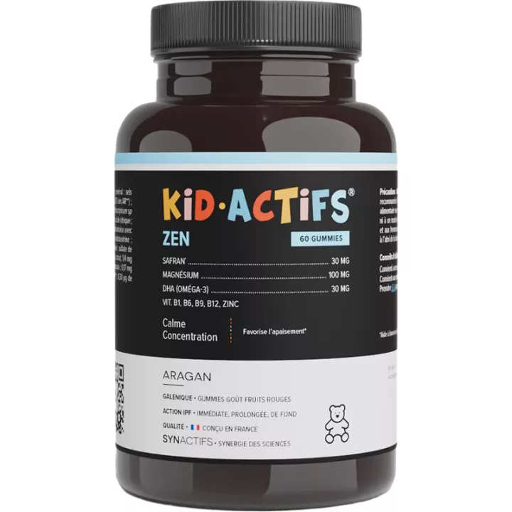 Synactifs Kidactifs Zen Safran 15mg 60 gummies
