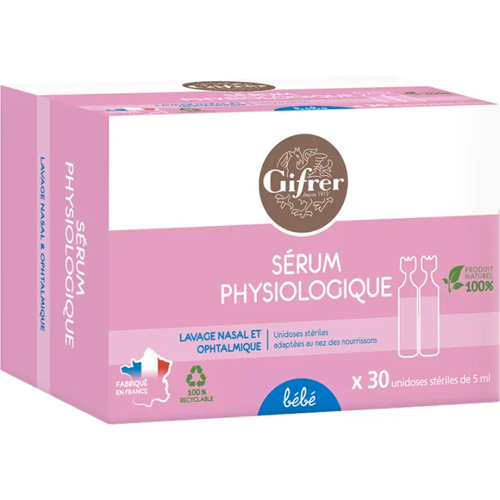 Serum Physiologique Gifrer Physiologica 40 Unidoses