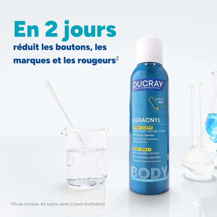Keracnyl Спрей для тела с осушающим действием против прыщей Ducray 150 мл