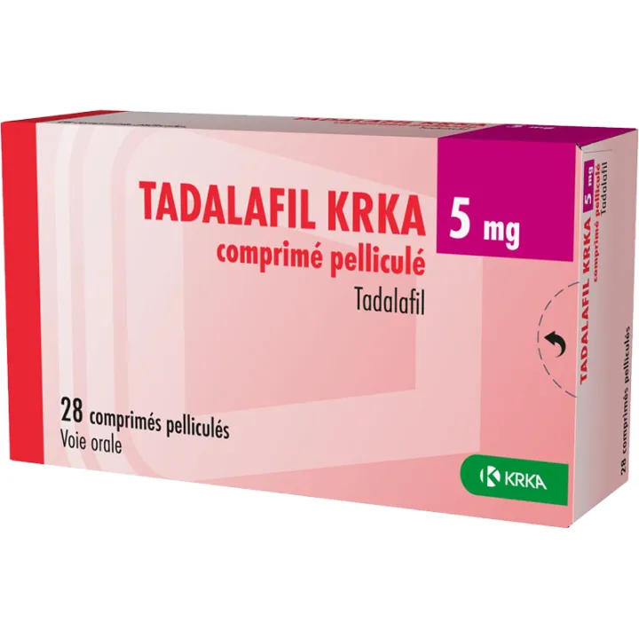 Tadalafil 5mg KRKA Dysfonction Érectile