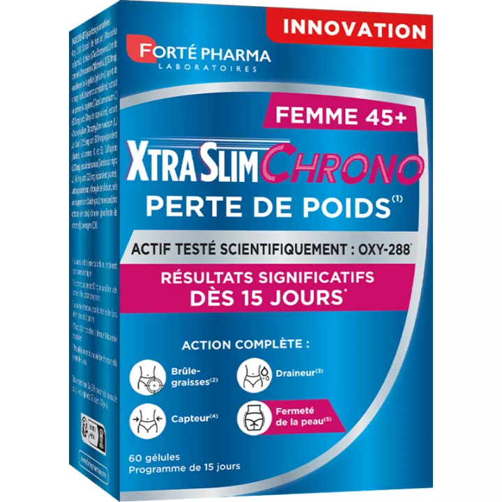 XtraSlim Chrono Perte de Poids Femme 45+ Forté Pharma 60 gélules