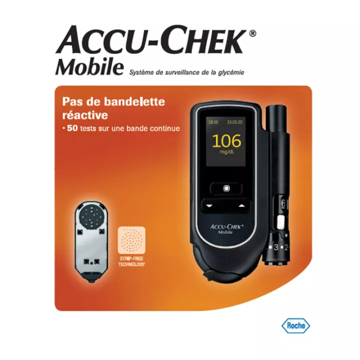 Accu-Chek Mobile Lecteur de Glycémie à Cassette 