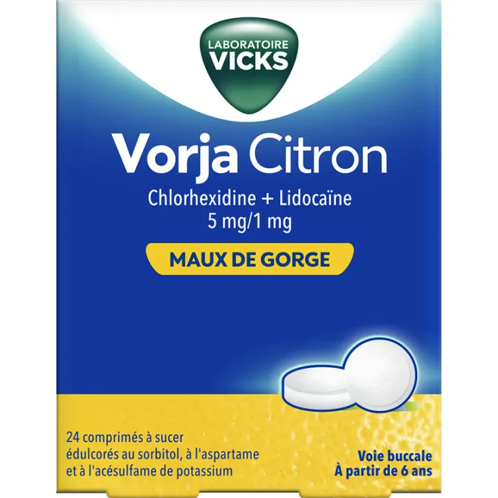 Vorja 5 mg/1 mg, 24 pastillas para chupar Vicks