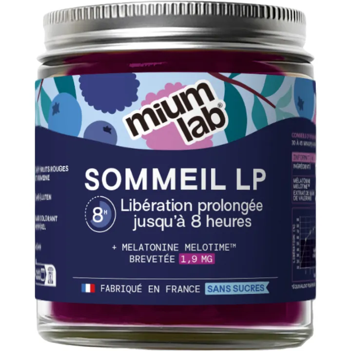 Mium Lab Slaap LP 8 uur, 42 suikervrije gummies