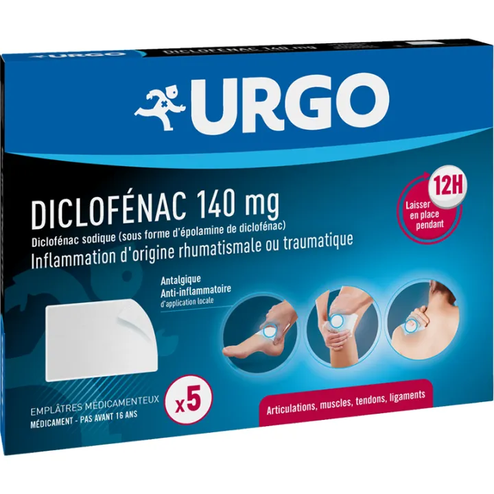 Urgo Diclofenaco 140 mg tiritas