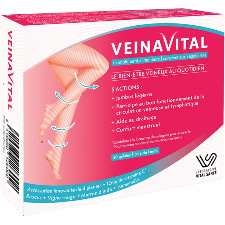 Veinavital Bienestar venoso 30 cápsulas