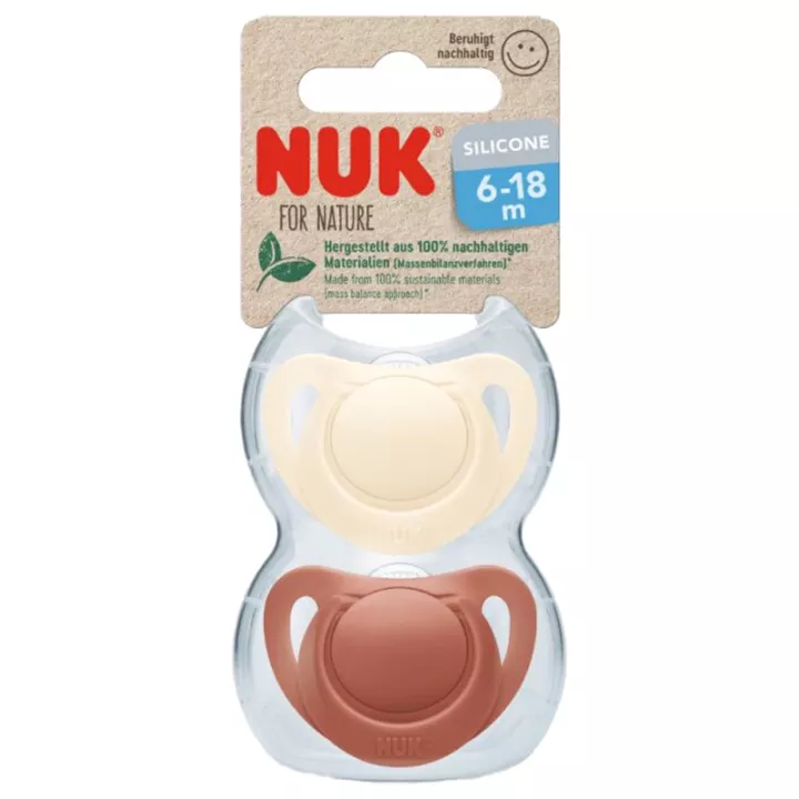Nuk For Nature Silicone Pacifier 6-18 Months 