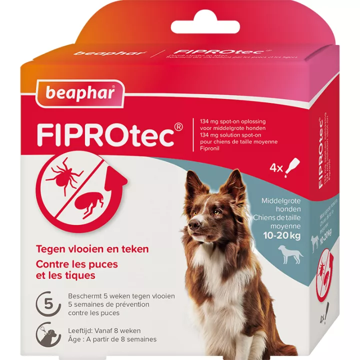 Beaphar Fiprotec 4 Spot-on Pipetten für Hunde