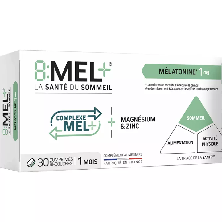 8Mel+ 1 mg de Mélatonine comprimés