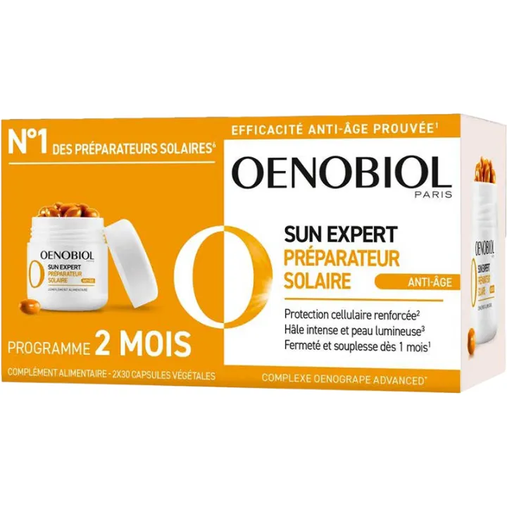 Oenobiol Sun Expert Préparateur Solaire Anti-âge Capsules