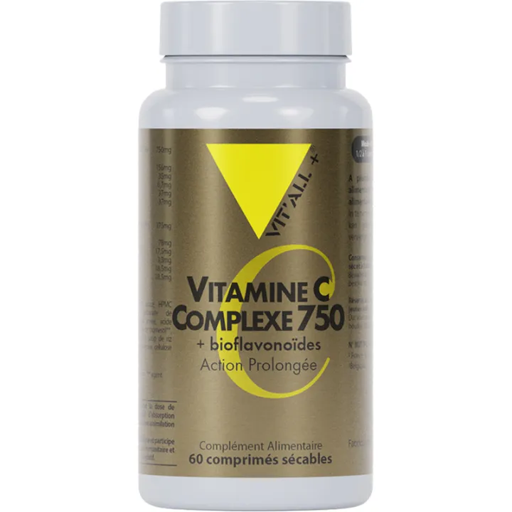 Vitall+ Vitamine C Complexe 750 + bioflavonoïdes