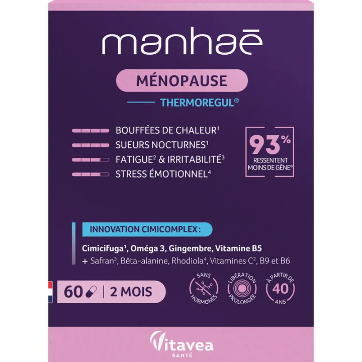 Manhae Menopausa Termorregulador Cápsulas