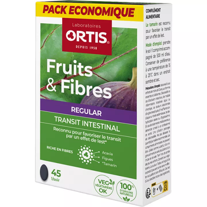 Ortis Fruits & Fibres Regular 45 Tabletten