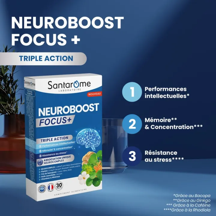 Santarome Neuroboost Focus+ 30 comprimidos
