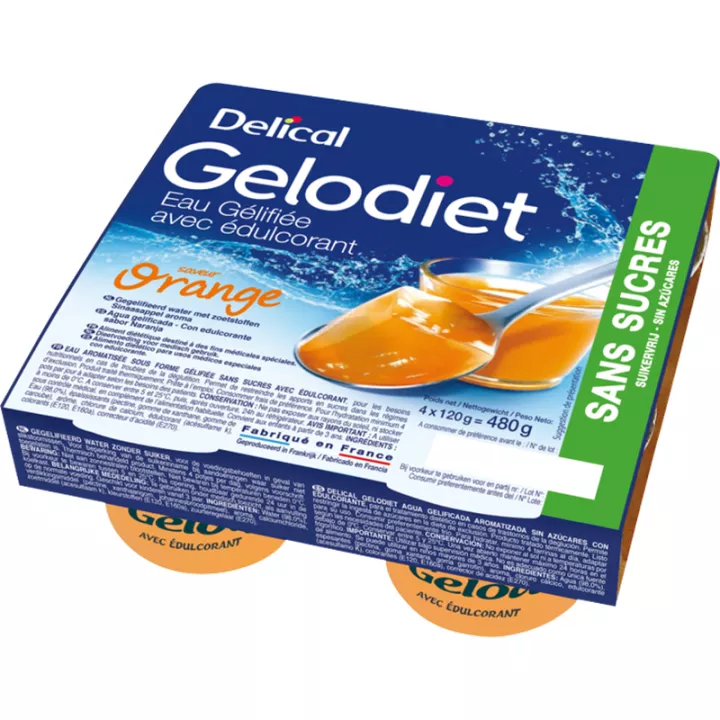 Gelodiet Aguas gelatinosas aromatizadas 4x120g
