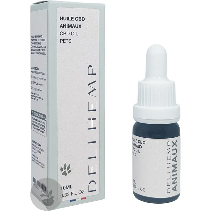 Delihemp huile CBD pour animaux 10ml