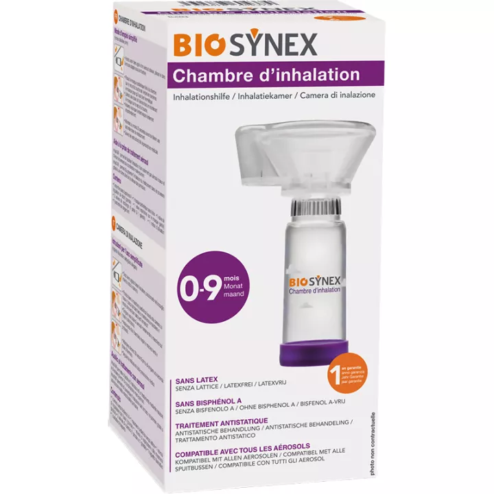 Biosynex Chambre d'Inhalation avec Masque Nourrissons 0-9 mois