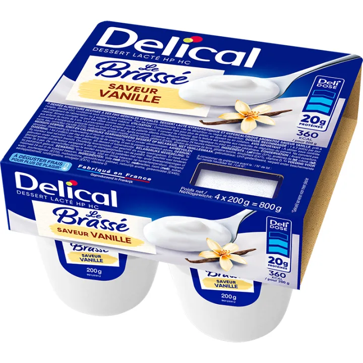 Delical Dessert Lacté HP HC Le Brassé 4x200g