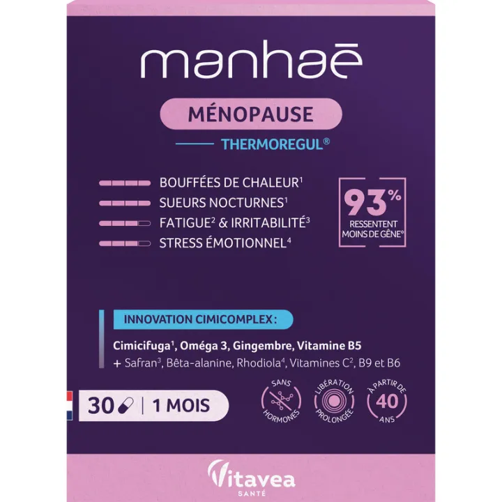 Manhae Menopausa Termorregulador Cápsulas