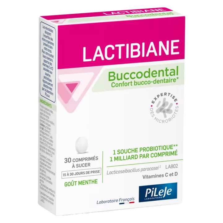 Lactibiane Buccodental Pileje 30 zuigtabletten