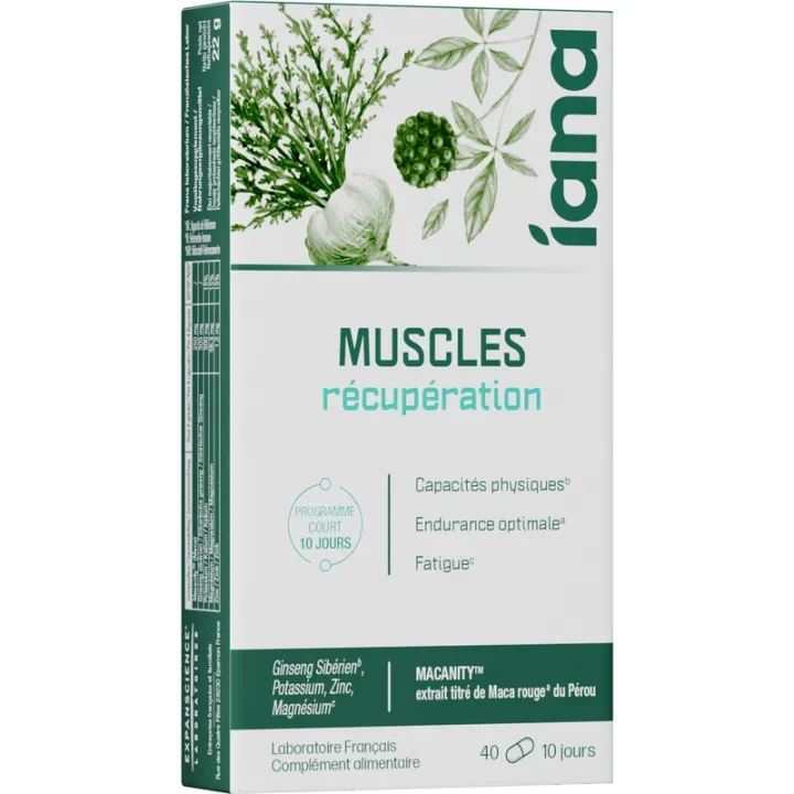Iana Muscles Recuperação 40 cápsulas