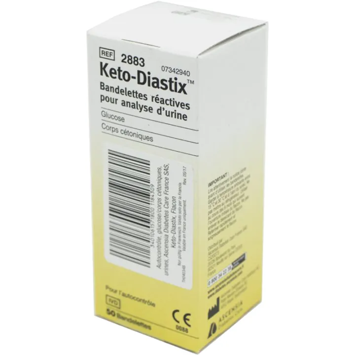 Striscia reattiva per il test delle urine Keto-Diastix