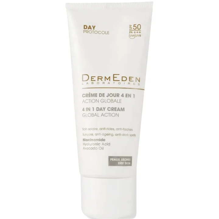 DermEden Day 4-in-1-Tagescreme LSF 50 für trockene Haut