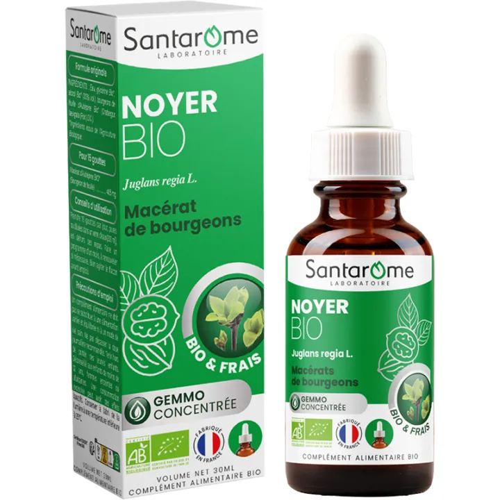 Noyer Macérat de Bourgeons Bio Santarome 30ml