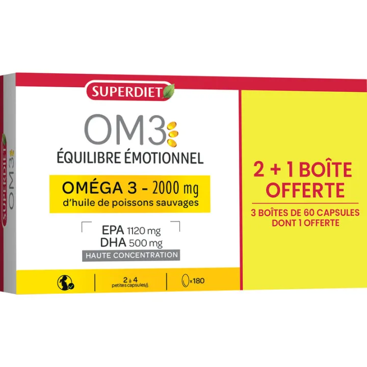 OM3 Equilibrio Emocional Omega3 60 Cápsulas